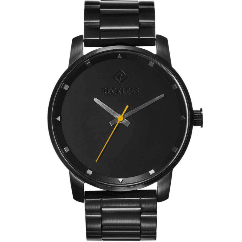 Relógio de Aço Preto 44mm