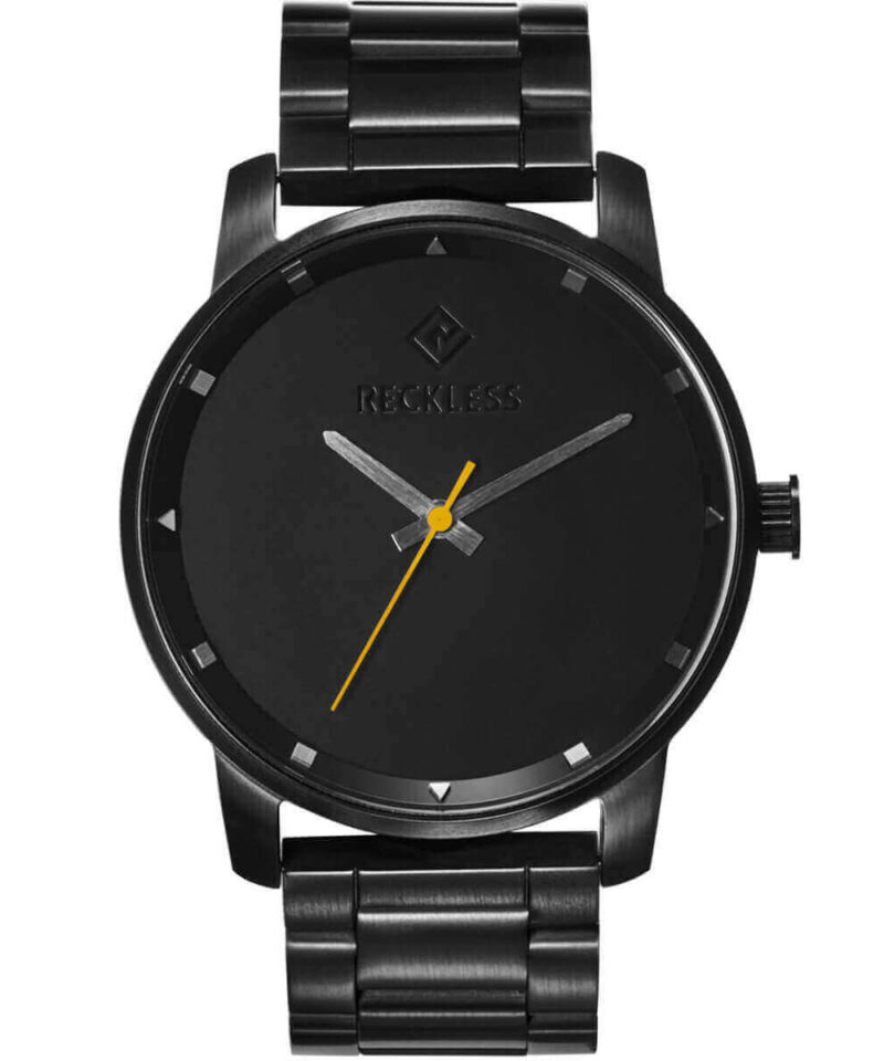 Relógio de Aço Preto 44mm