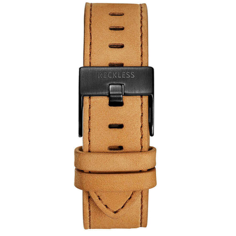 Bracelete de pele genuina Tan