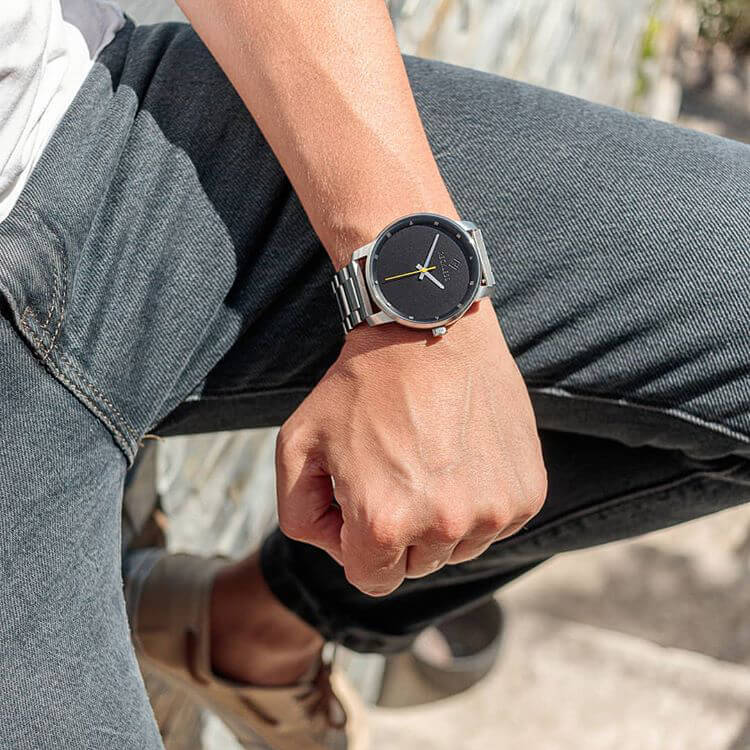 Icarus Silver Watch | Stainless Steel 44mm - Reckless Watches